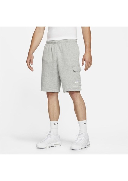 Club Erke Kargo Cepli Günlük Şort - Gri Pamuklu Rahat Şort - DD7014-063