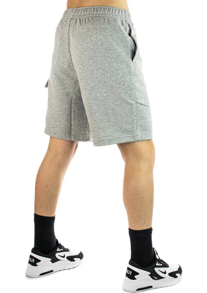 Club Erke Kargo Cepli Günlük Şort - Gri Pamuklu Rahat Şort - DD7014-063