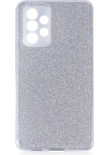 Galaxy A53 5g Kılıf Tkdw Shining Silikon-Gümüş