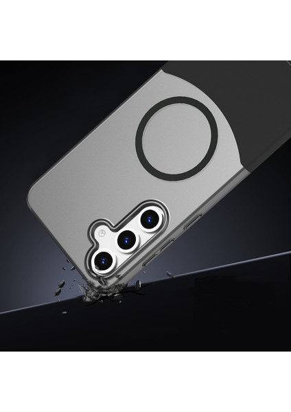 Galaxy S24 Fe Kılıf M-Safe Şarj Özellikli Mıknatıslı Tkdw Duble Kapak - Lacivert indirimleri