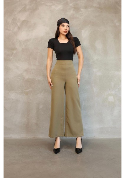 Kadın Haki Mango Model Pantolon