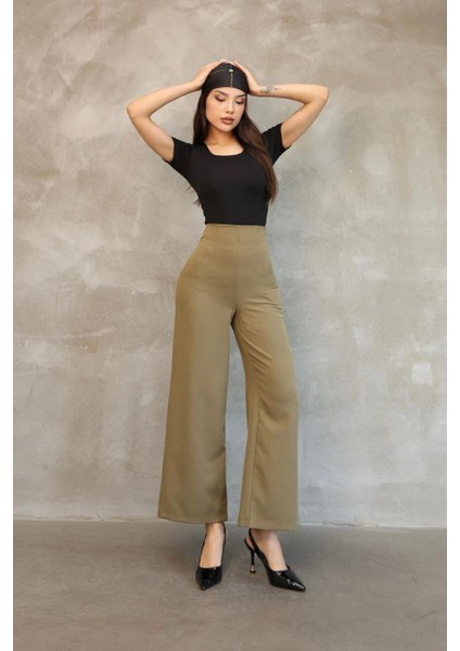 Kadın Haki Mango Model Pantolon fırsatları