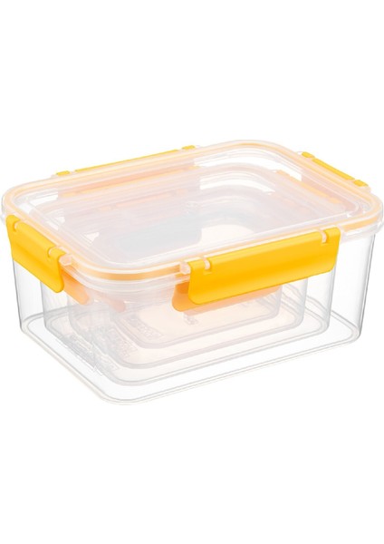 Sarı Dikdörtgen Derin Saklama Kabı, Hava ve Sızdırmaz, Pratik Kullanım Sağlar modelleri