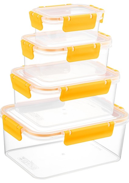 Sarı Dikdörtgen Derin Saklama Kabı, Hava ve Sızdırmaz, Pratik Kullanım Sağlar fırsatları