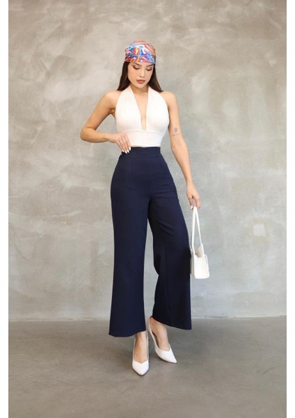 Kadın Lacivert Mango Model Pantolon modelleri