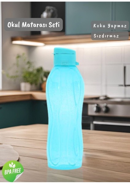 2’li 750 ml Mavi Turuncu Bpa Free Okul Suluğu, Koku Yapmaz, Sağlıklı ve Şık Tasarım modelleri