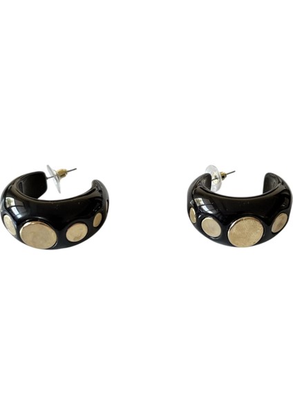 Gold Detay Halka Küpe