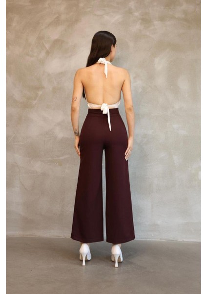 Kadın Bordo Mango Model Pantolon fırsatları