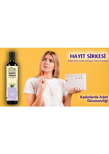 Hayıt Sirkesi 500 ml "hayıt Otu - Aslan Pençesi - Civan Perçemi" "regl - Östrojen" fırsatları