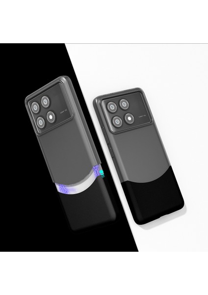 Poco X6 Pro Kılıf Mıknatıslı Tkdw Duble Kapak - Siyah
