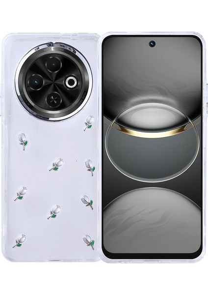 Tecno Spark 30C Kılıf Airbag Tasarımlı Simli Şeffaf Tkdw Kutup Kapak - Fiyonk fiyatları