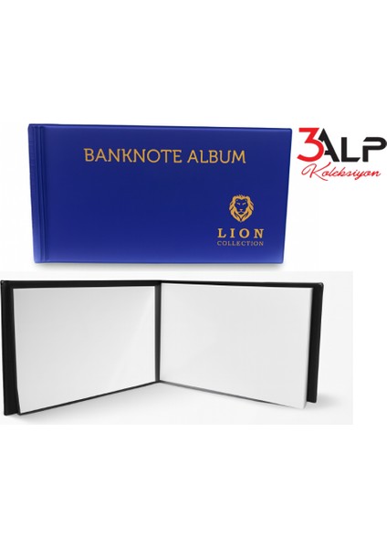 Lion Kağıt Para Cep Albümü - 20 Sayfa -Mavi fiyatları