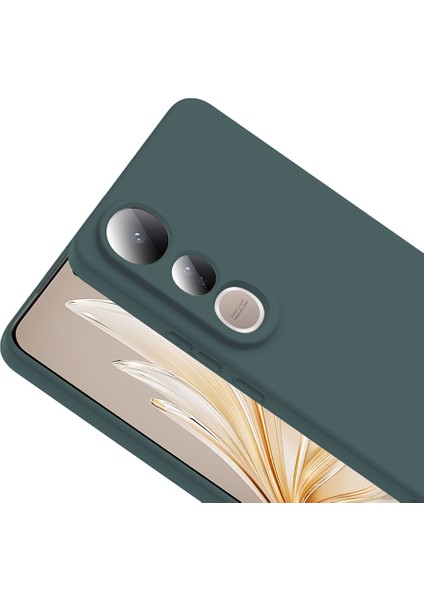 Vivo V50 Lite 4g Kılıf Tkdw Mara Lansman Kapak - Koyu Yeşil