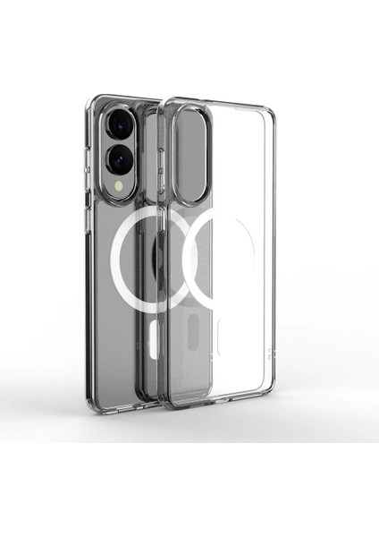 Galaxy S25 Edge Kılıf Kamera Korumalı M-Safe Sert Pc Tkdw Porto Kapak - Şeffaf modelleri