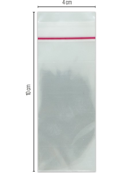 4*10 Bantlı OPP (Parlak) Jelatin 1000 Adet