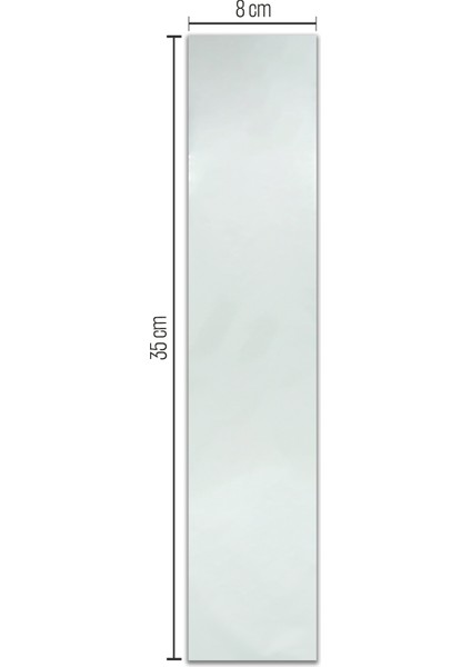 8*35 İç Sedefli OPP (Parlak-İçi Beyaz) Jelatin 1000 Adet