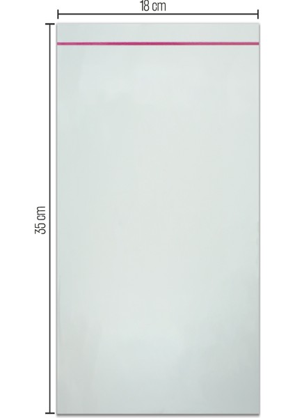 18*35 Bantlı OPP (Parlak-Şeffaf) Jelatin 100 Adet