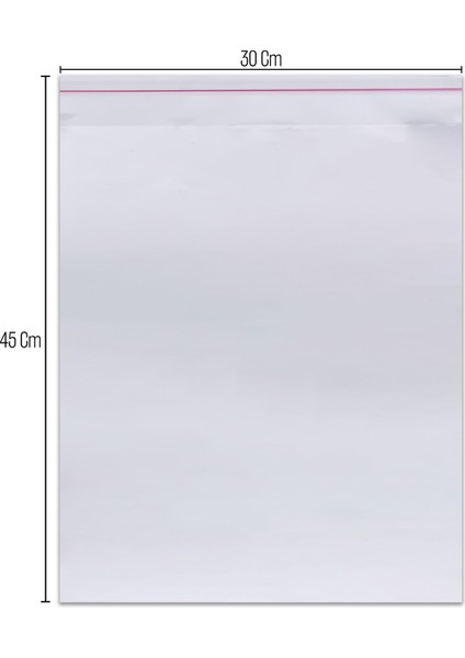 30*45 Bantlı OPP (Parlak-Şeffaf) Jelatin 100 Adet