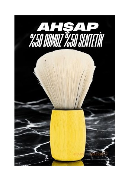 Turk Sakal Fırçası Doğal Kıl Absolute Design - SBS4650-1963