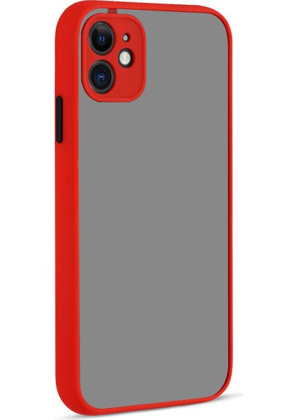 iPhone 12 Mini Uyumlu Tkdw Hux Kapak-Kırmızı