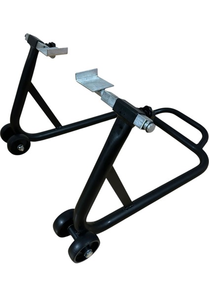 Motosiklet Kaldırma Sehbası Çift Aparatlı Üniversal Siyah (Paddock Stand)