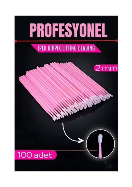 Turk Ipek Kirpik Fırçası Blading Lifting Fırçası 100 Adet - SBS4949-3575