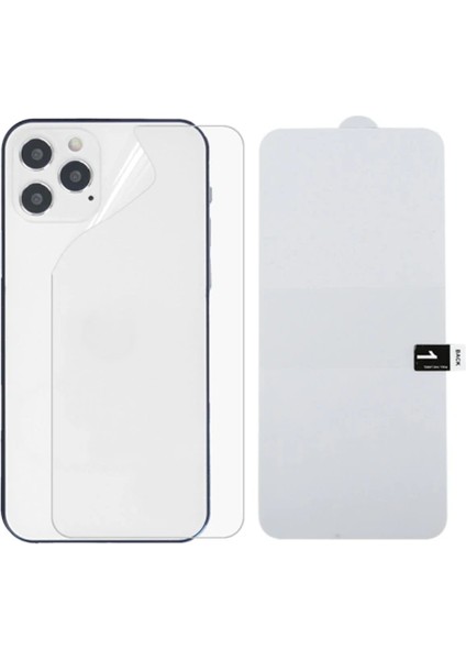 Iphone 12 Pro 6.1 Membran Nano Hidrojel Film Arka Koruyucu Hayalet Arka Koruyucu-(5 - SBS4678-3143 fırsatları
