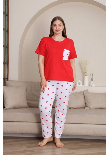 %100 Pamuk Büyük Beden 3 Parça Kadın Pijama Takımı indirimleri