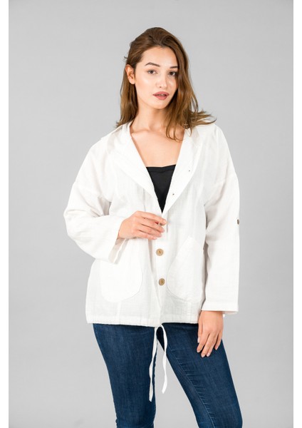 Müslin Kadın Kapüşonlu Ceket fırsatları