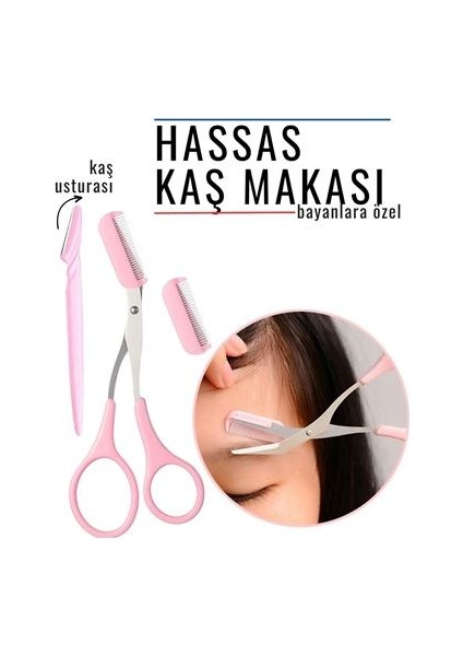 Turk Taraklı Kaş Makası Kaş Düzeltme Bakım Makası 717451 - SBS4897-6067