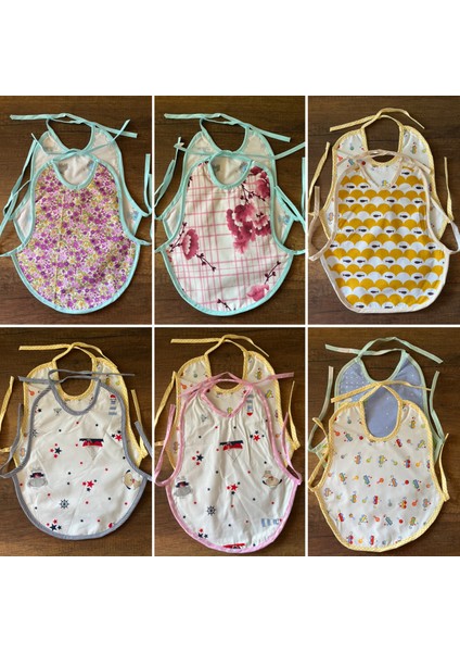 2 Adet Yenidoğan Kız Erkek Bebek Çocuk Önlük Mama Önlüğü