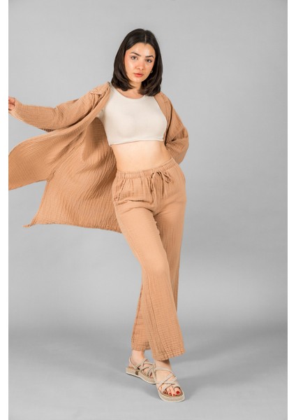 Müslin Kadın Yakalı Kimono