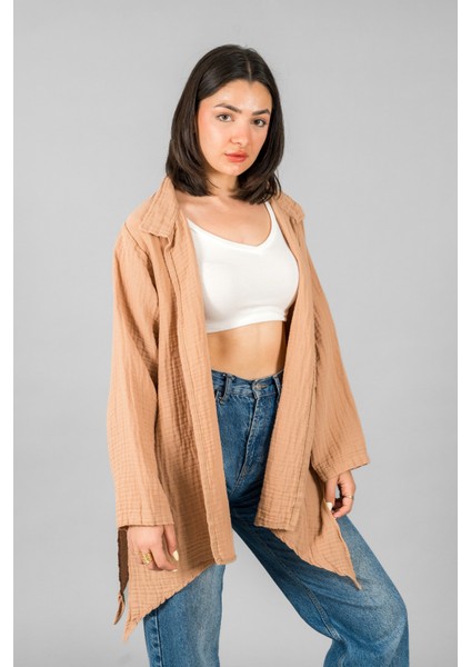 Müslin Kadın Yakalı Kimono