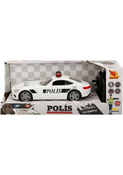 Nessiworld 20357 Uzaktan Kumandalı Suncon Işıklı Polis Arabası 21 cm