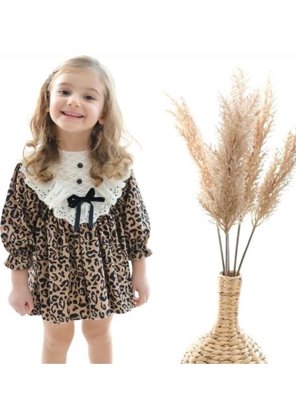 Leopar Desenli Kadife Elbise fırsatları