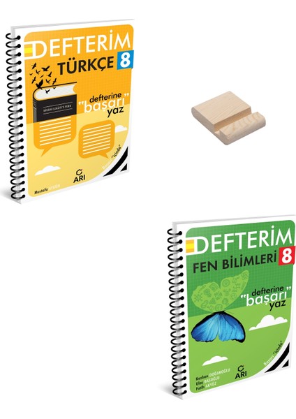Lgs 8. Sınıf Defterim Türkçe ve Fen Bilimleri + Telefon Standı