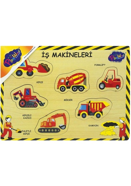 Nessiworld 194/195-ONY Ahşap Tutmalı Iş Makinaları