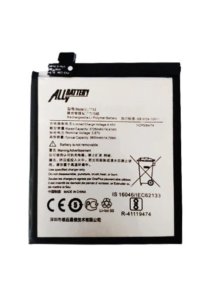 One Plus 7t BLP743 Batarya PIL-(5775) - SBS9729-7737