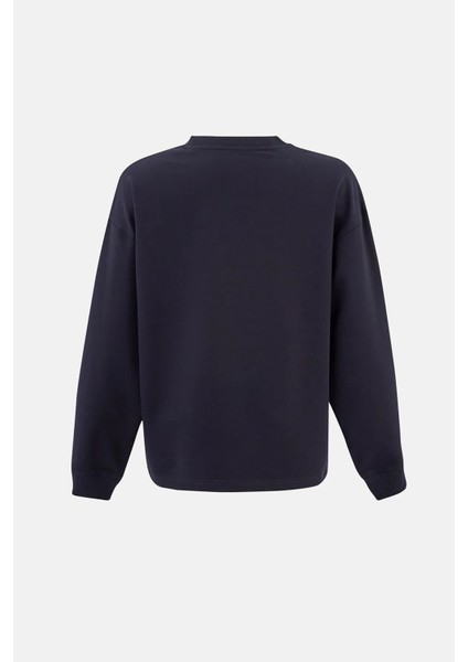 Kadın Lacivert Sweatshirt Blue