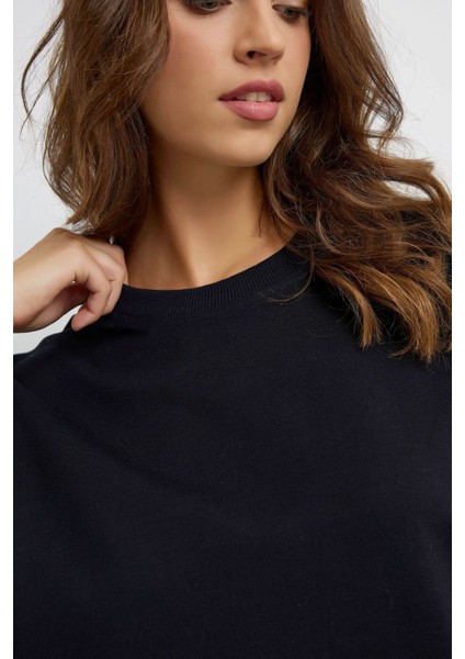 Kadın Lacivert Sweatshirt Blue