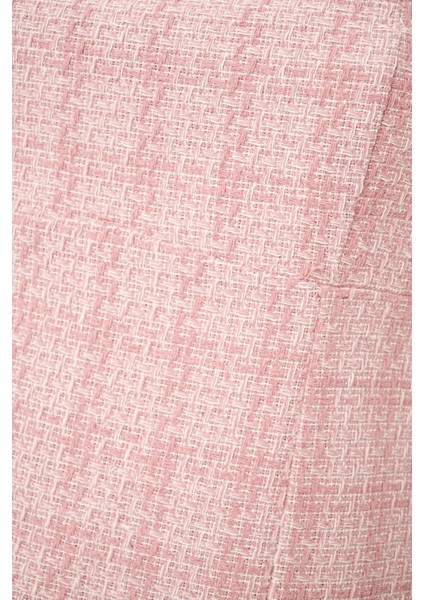 Kadın Tüvit Süper Mini Elbise Neon Pembe