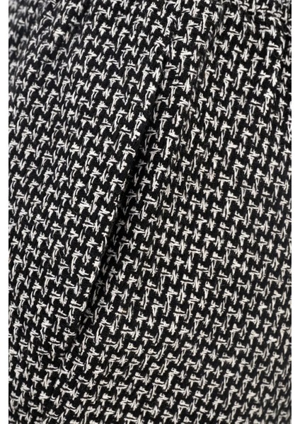 Kadın Tweed Şort Black