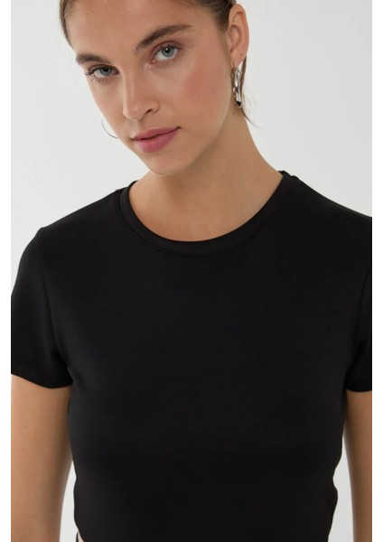 Kadın Basic Tişört Black