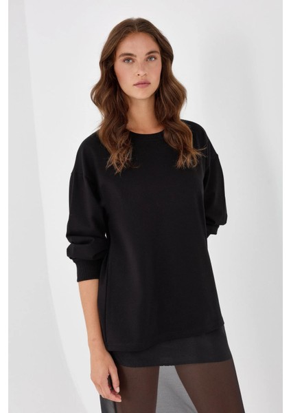 Kadın Siyah Sweatshirt Black
