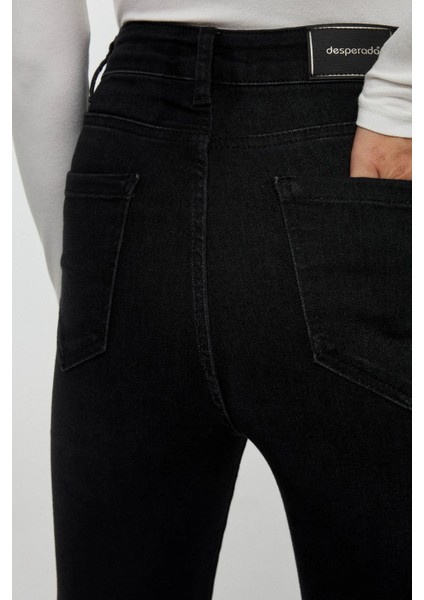 Kadın Flare Fit Jean Siyah
