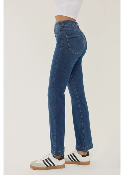 Kadın Flare Fit Jean Maya Mavisi