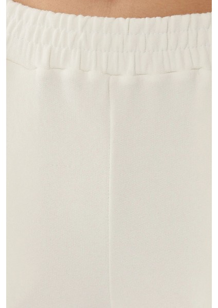 Kadın Beyaz Jogger Pantolon White