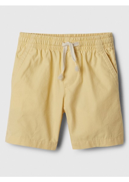 Erkek Bebek Sarı Poplin Pull-On Şort fiyatları