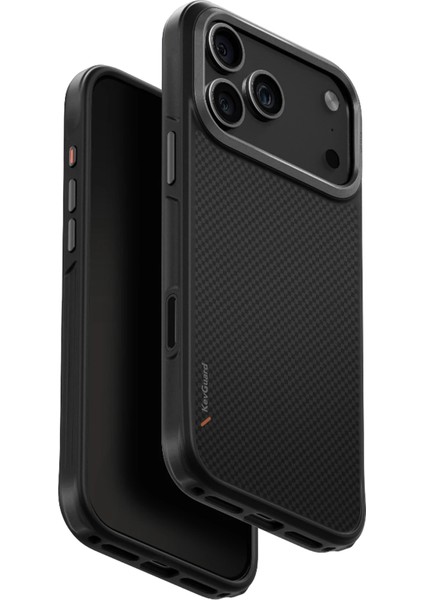 Iphone 17 Pro Keva Karbon Kılıf Armaid Fiber Magsafe Özellikli (Magclick™) Premium Koruyucu Kapak