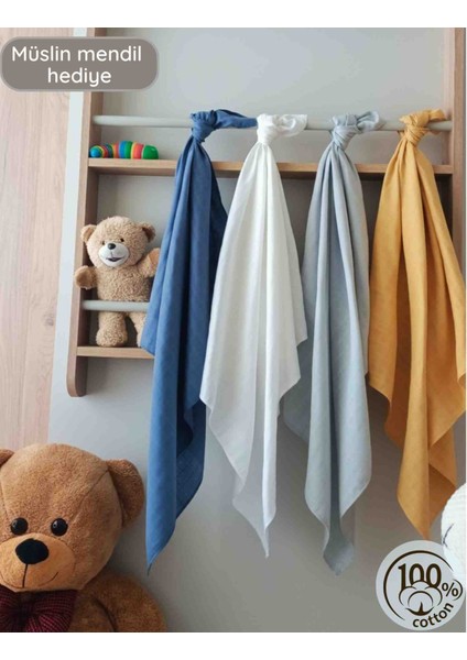 Bebek Müslin Örtü&battaniye 4 Adet %100 Pamuklu Çok Amaçlı Örtü 80X75CM-OEKO Tex fiyatları